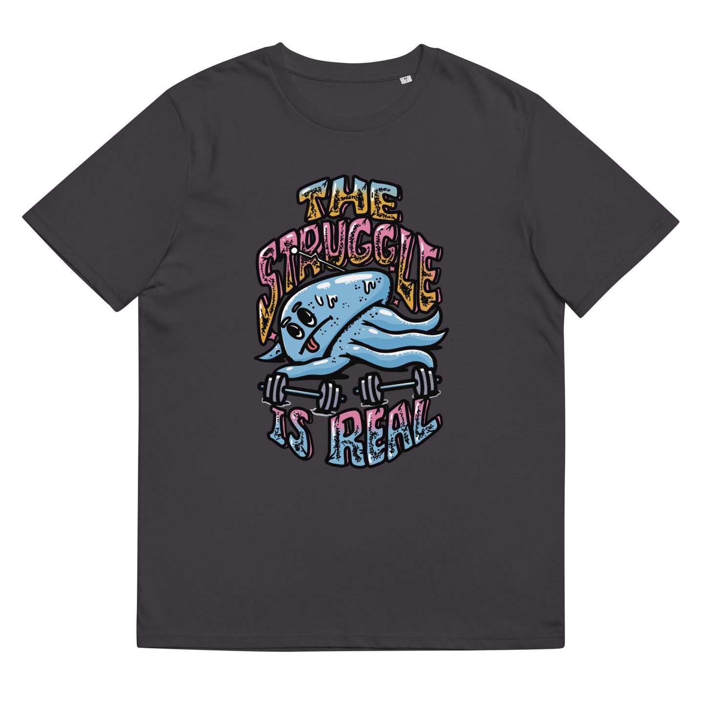 La lutte est réelle - T-shirt unisexe en coton biologique