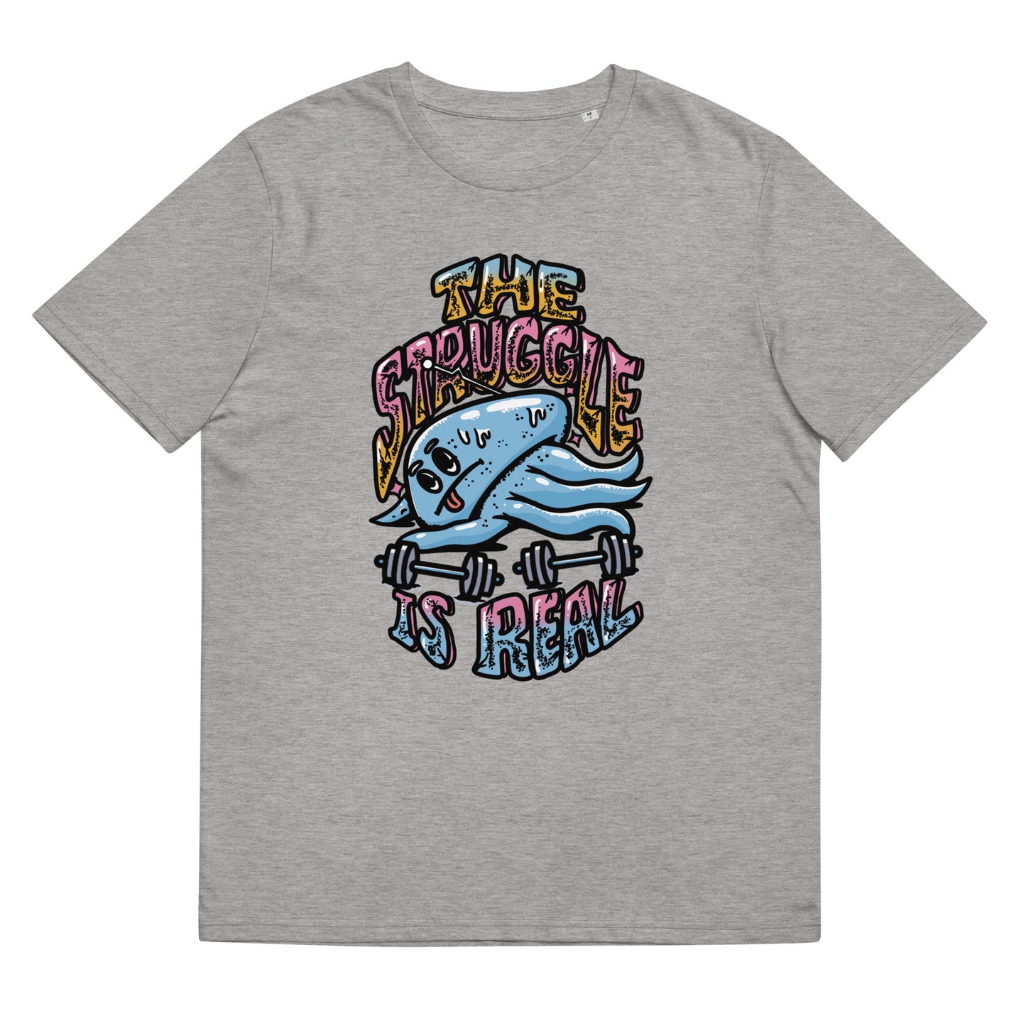 La lutte est réelle - T-shirt unisexe en coton biologique