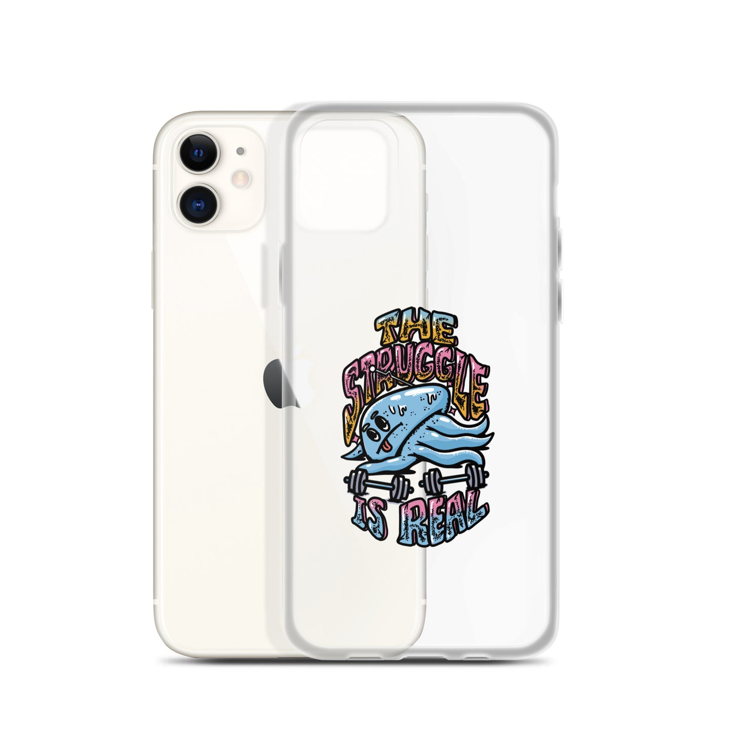 The Struggle is Real - Clear case για iPhone®