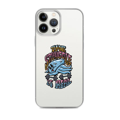 The Struggle is Real - Clear case για iPhone®