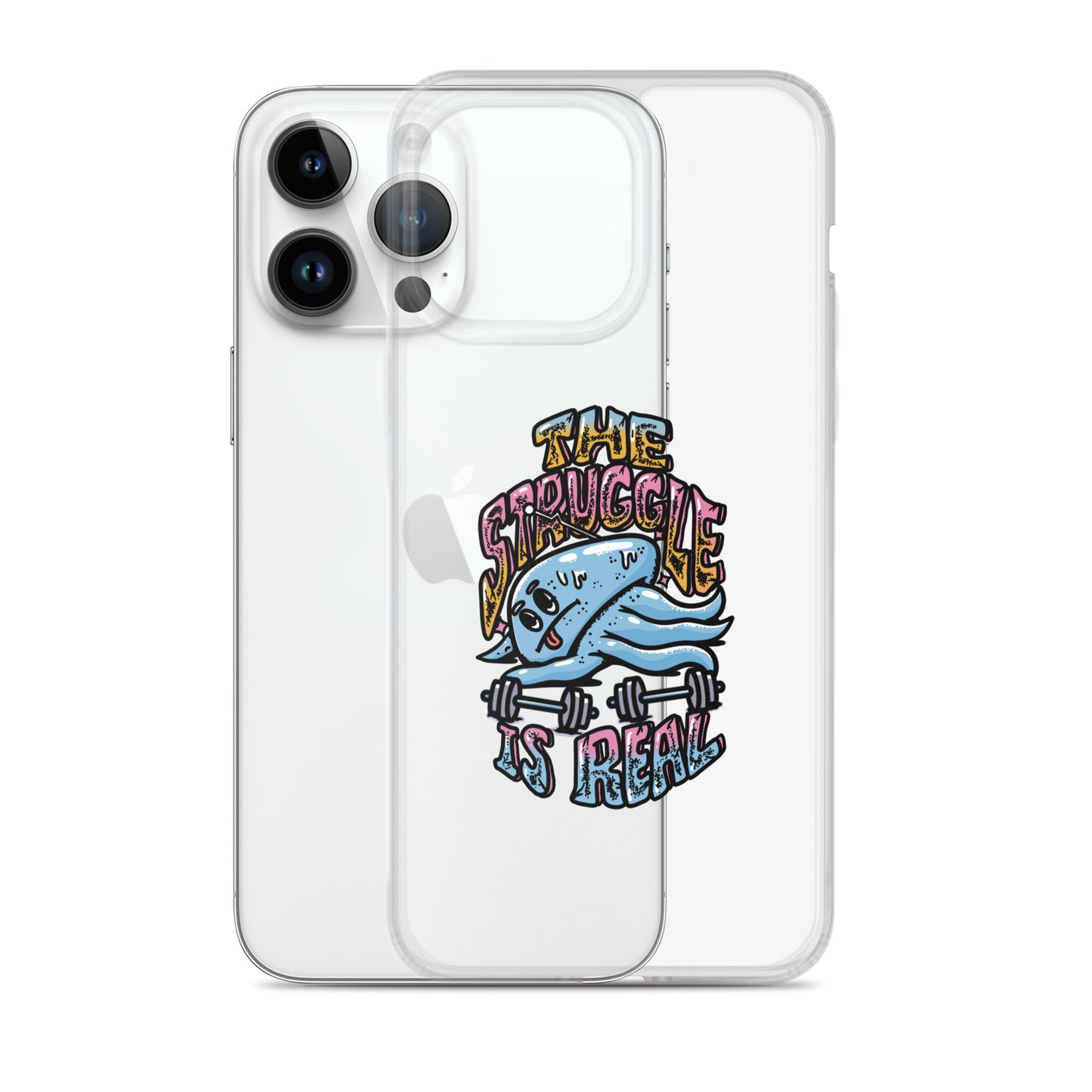 The Struggle is Real - Clear case για iPhone®