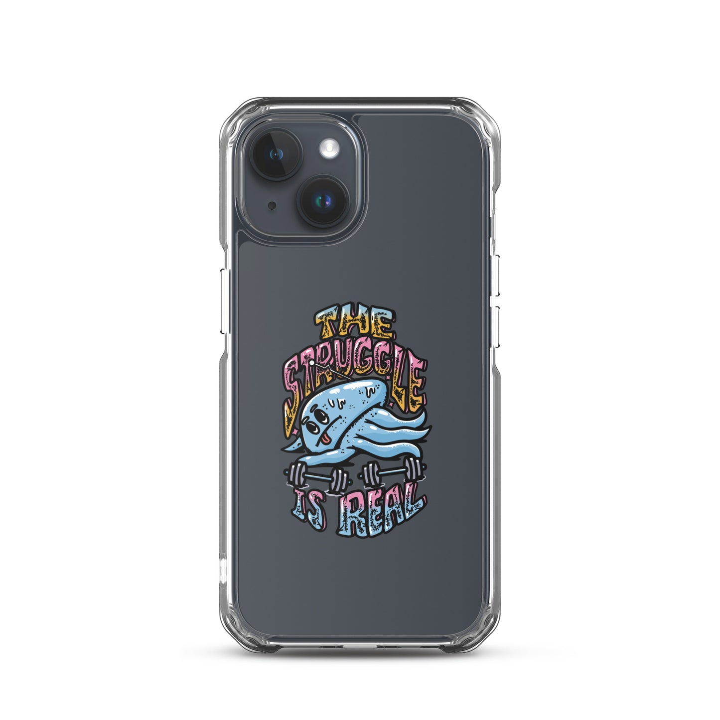 The Struggle is Real - Clear case για iPhone®