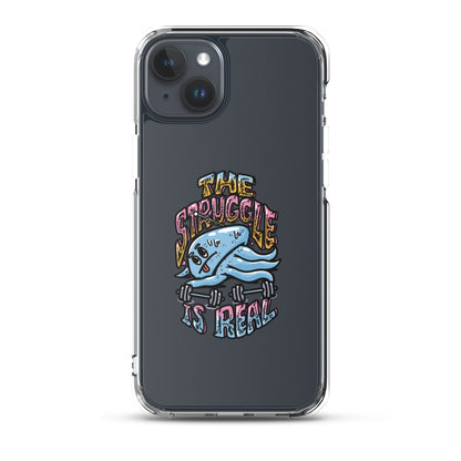 The Struggle is Real - Clear case για iPhone®