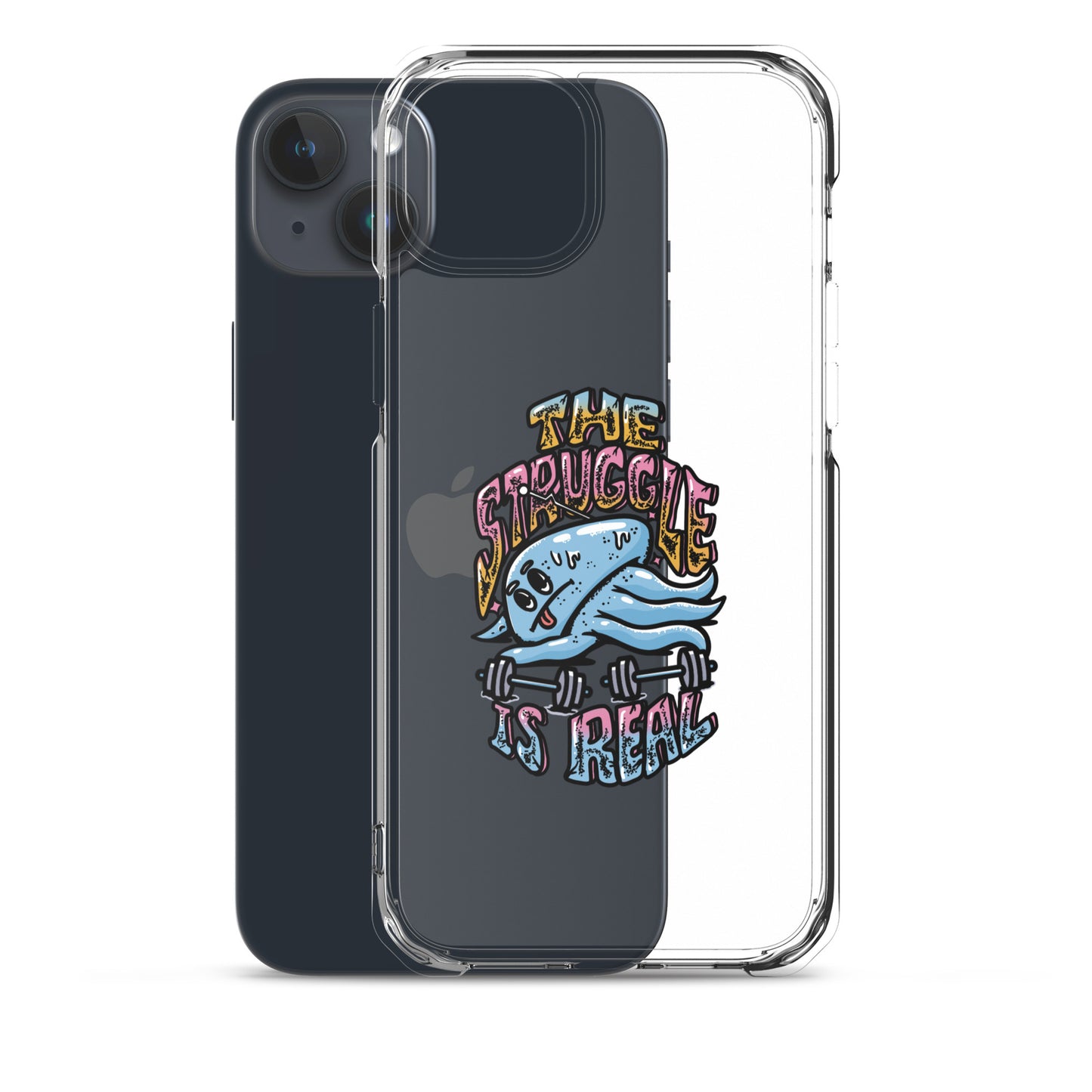 The Struggle is Real - Clear case για iPhone®