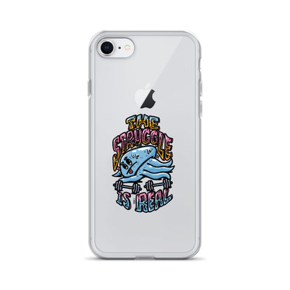 The Struggle is Real - Clear case για iPhone®