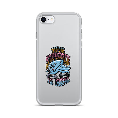 The Struggle is Real - Clear case για iPhone®