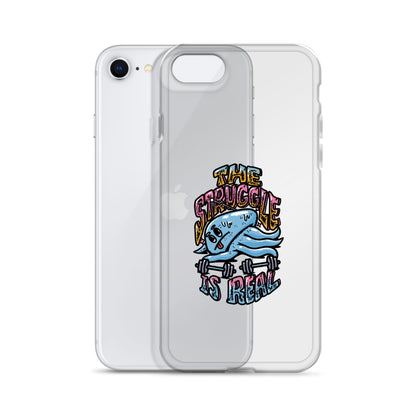 The Struggle is Real - Clear case για iPhone®