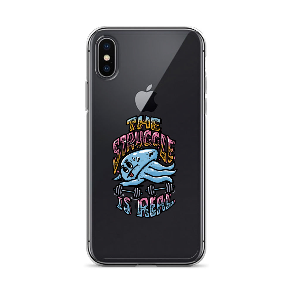 The Struggle is Real - Clear case για iPhone®