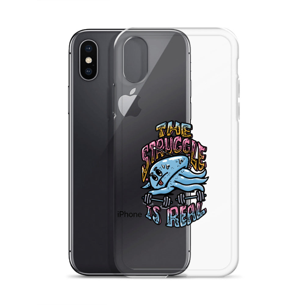 The Struggle is Real - Clear case για iPhone®