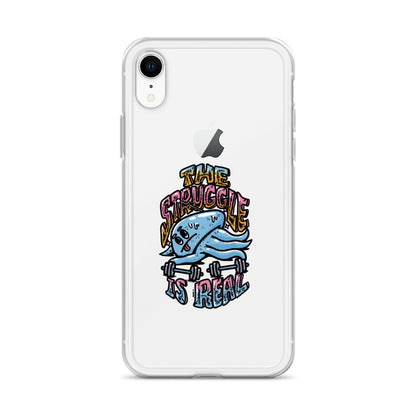 The Struggle is Real - Clear case για iPhone®