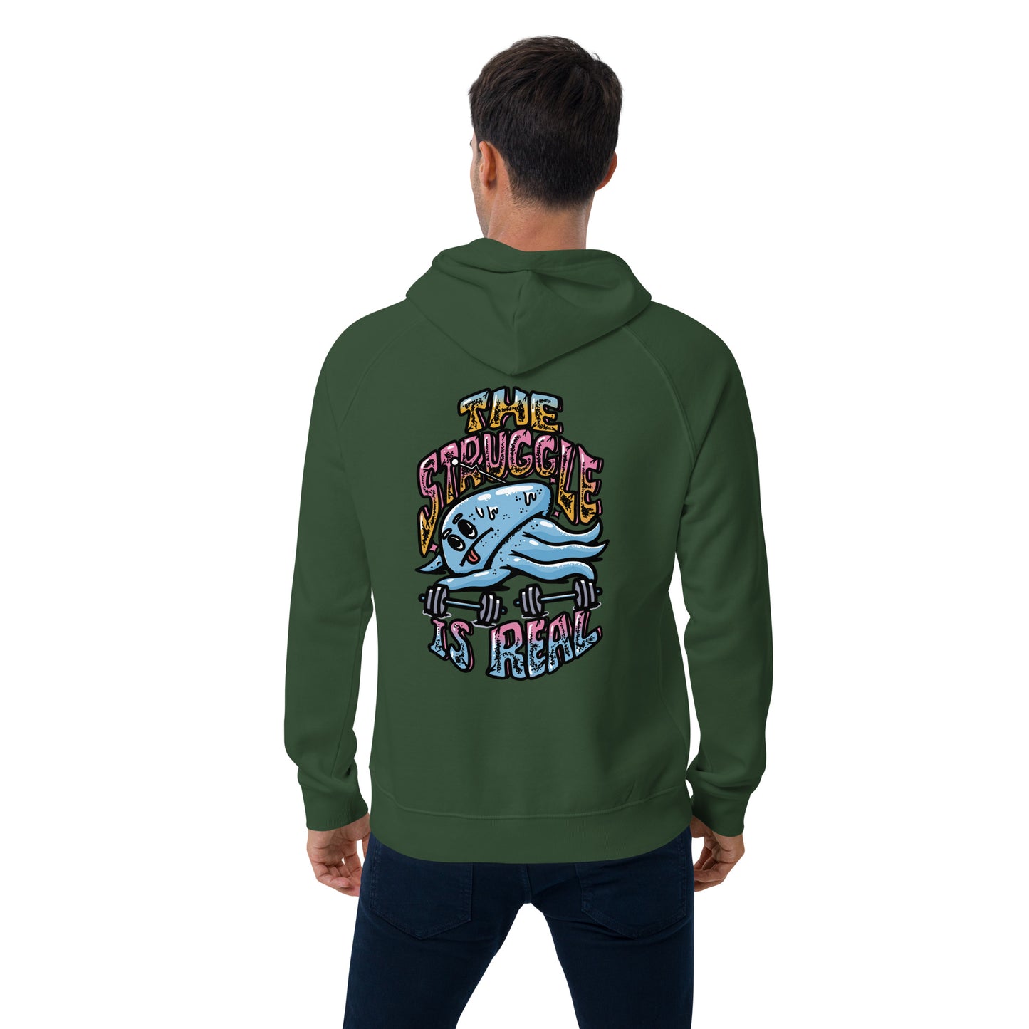 The Struggle is Real - Unisex eco hoodie