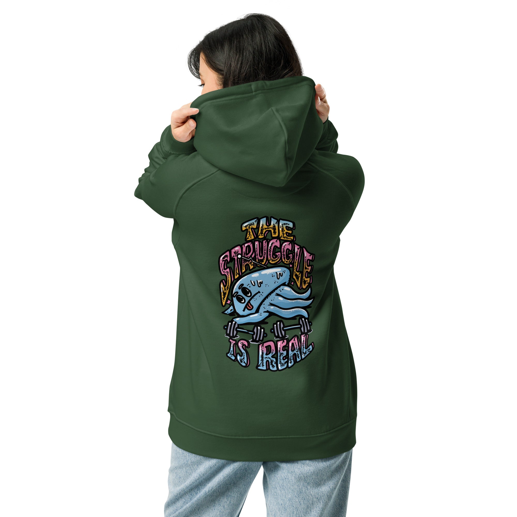 The Struggle is Real - Unisex eco hoodie