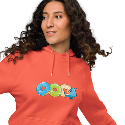 Donuts in a row - Sweatshirt à capuche unisexe