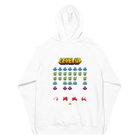 LEVEL UP - Sweatshirt à capuche écologique unisexe