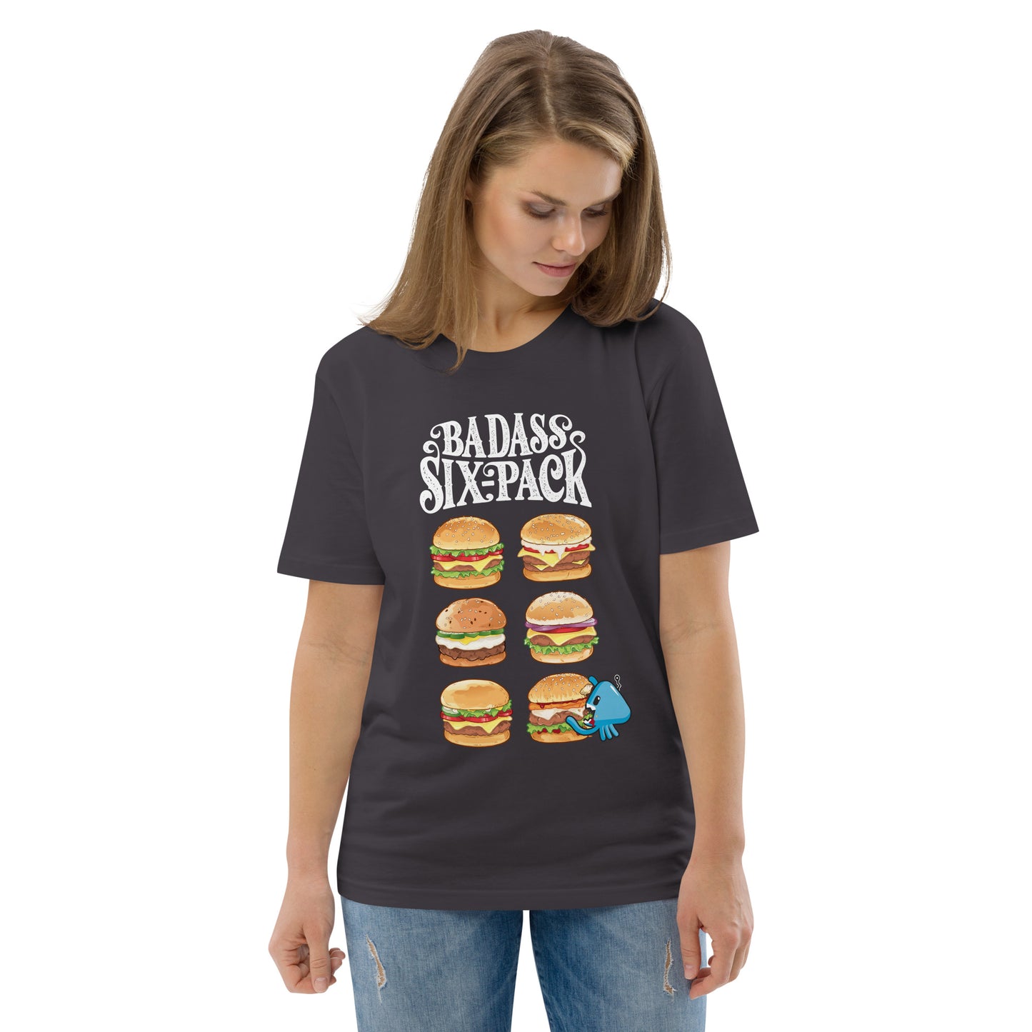 Burger Six-Pack - T-shirt unisexe en coton bio