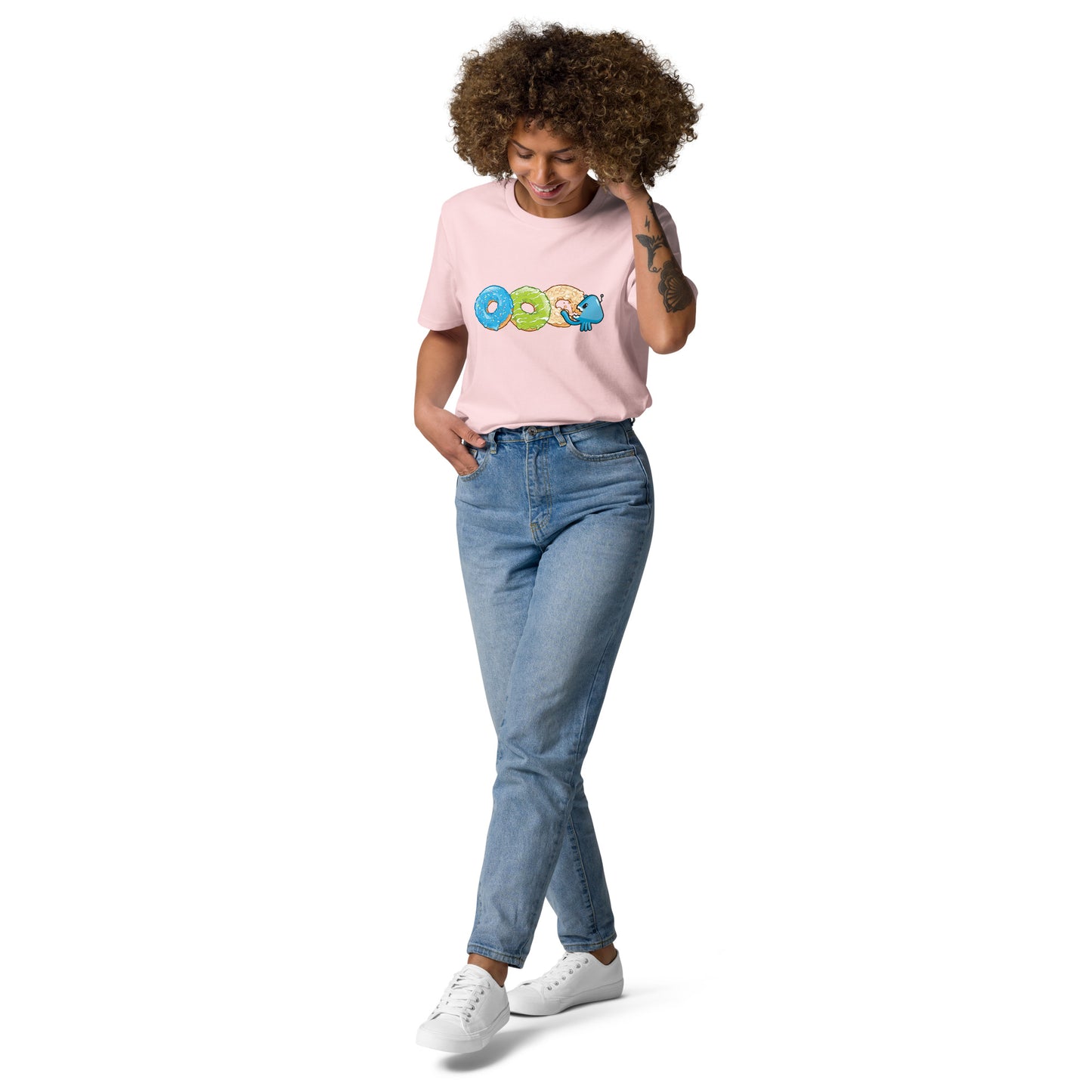 Donuts in a row - T-shirt unisexe en coton bio