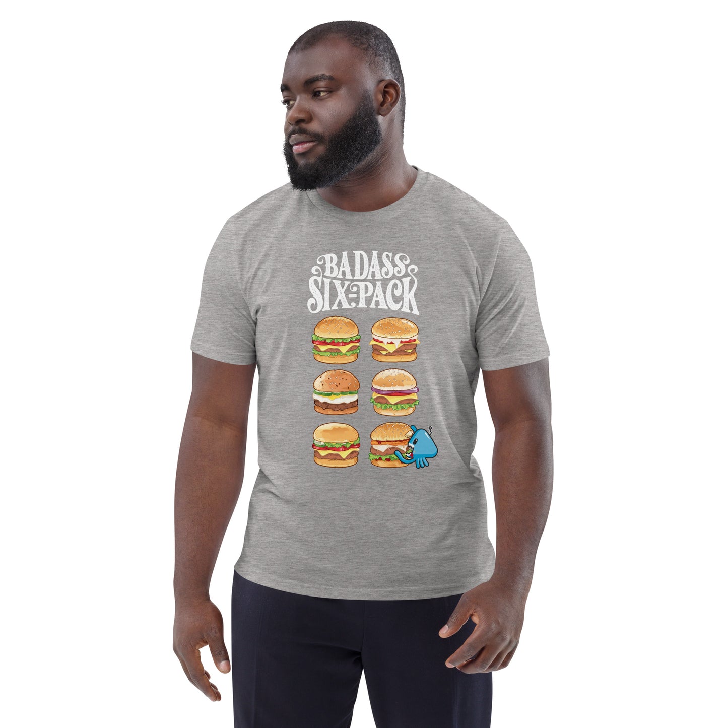 Burger Six-Pack - T-shirt unisexe en coton bio